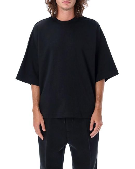 Nike Black Tch Fleece Reimagined Fleece Top for men