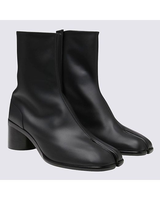 Maison Margiela Black Leather Tabi 