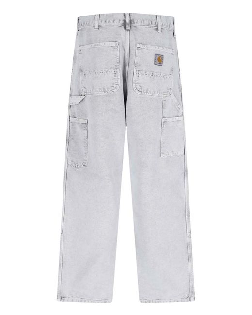 Carhartt Gray 'Double Knee' Carpenter Pants for men