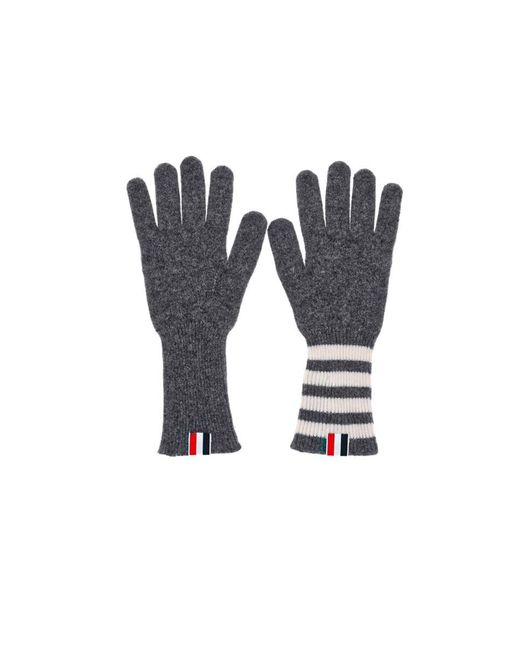 Thom Browne Blue Gloves for men