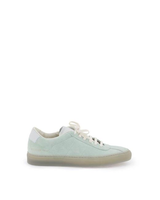 Common Projects Green Suede Leather Sneakers For Men