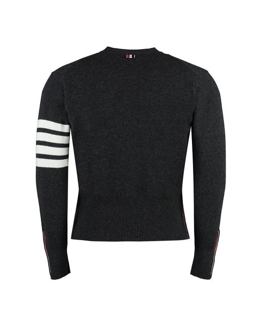 Thom Browne Cashmere Cardigan in Black for Men | Lyst