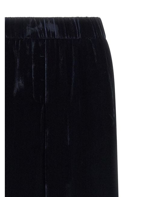 Peserico Black Velvet Pants