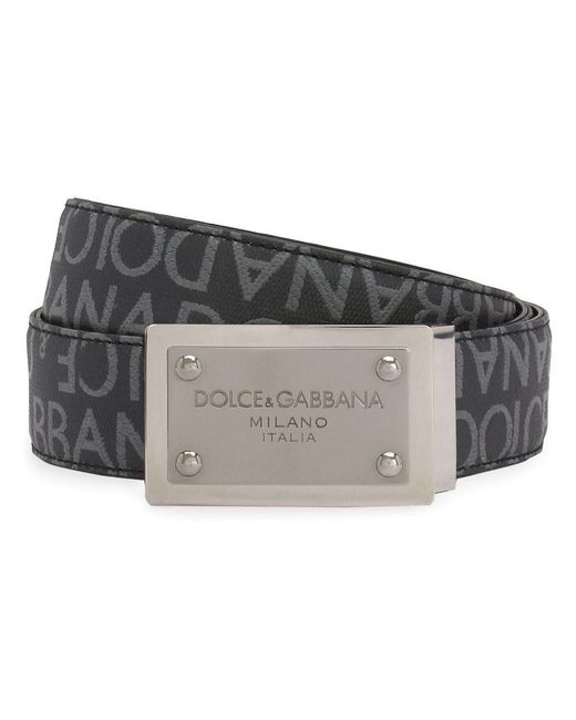 Dolce & Gabbana Gray Belt Accessories for men