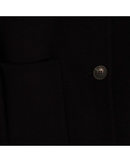 The Dynamis Studio Black Dark Wool Coat