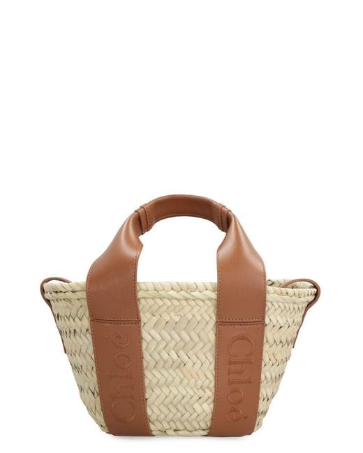 Chloé Sense Mini Bucket Bag in Brown | Lyst