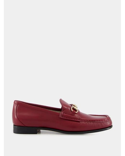 Gucci Red "Horsebit 1953" Loafers