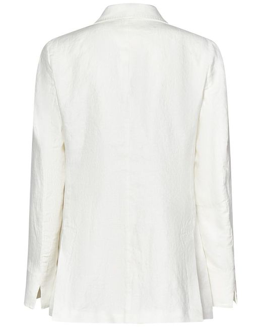 Massimo Alba White Carlotta2 Blazer