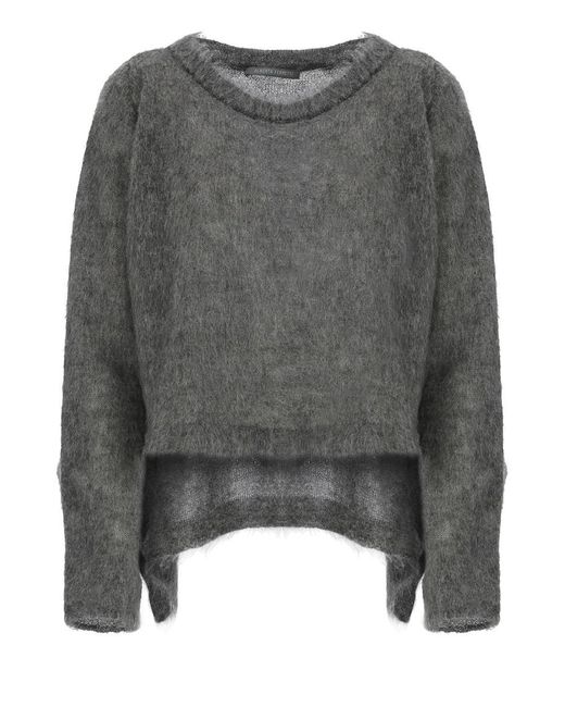 Alberta Ferretti Gray Sweaters Grey