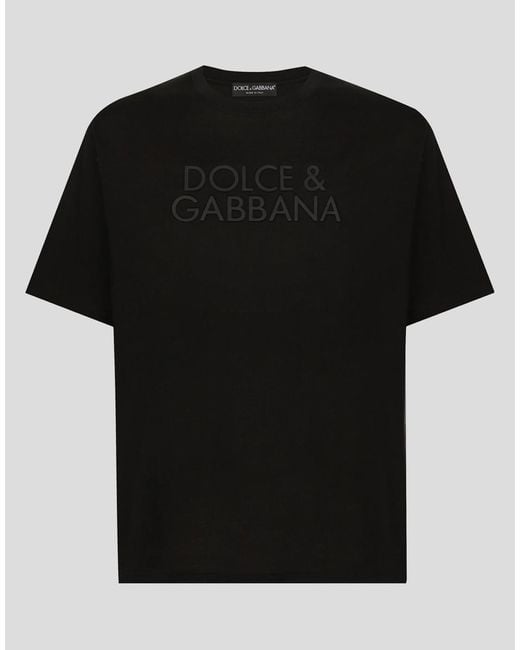 Dolce & Gabbana Black Logo T-shirt for men