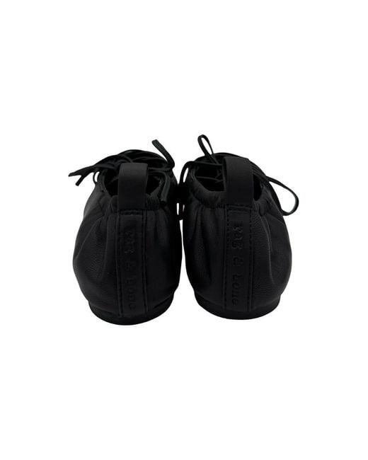 Rag & Bone Black Ballerina-Slippers
