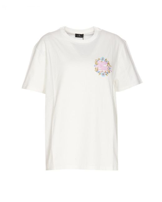 Etro White T-shirts And Polos