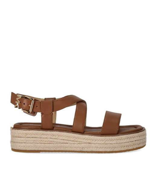 Michael Kors Brown Lynn Platform Sandal