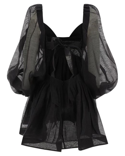 Zimmermann Black "Harmony Bralette" Dress