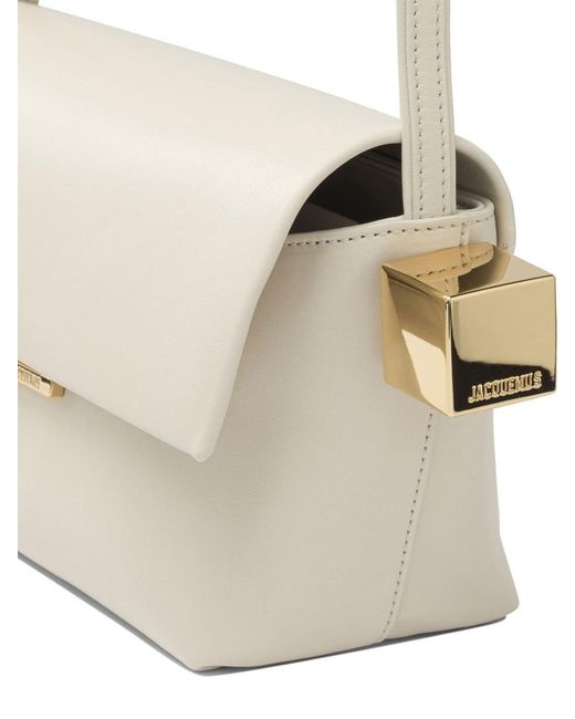 Jacquemus White "Rond Carré" Shoulder Bag