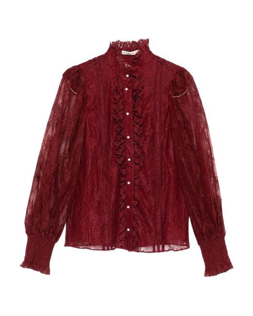Alice + Olivia Red Alice + Olivia Shirts Bordeaux