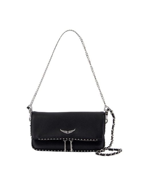 Zadig & Voltaire Black Rock Nano Wallet On Chain