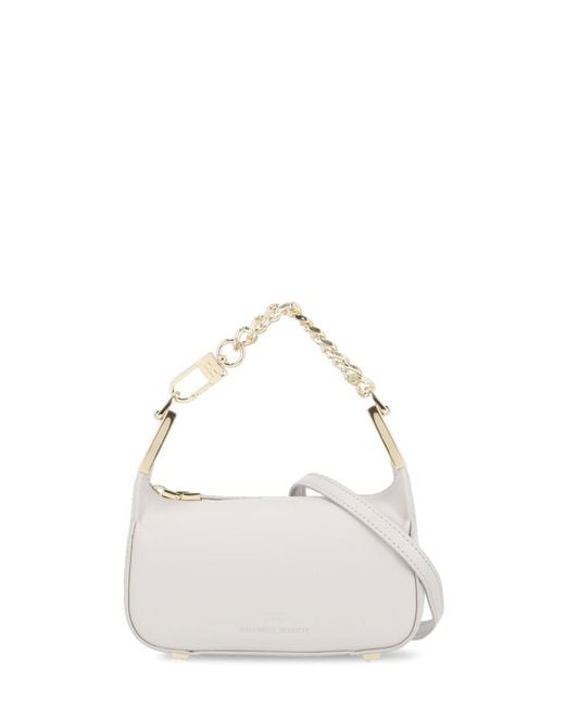 Elisabetta Franchi Natural Pearl Mini Bag With Chain