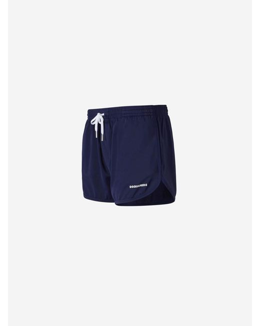 DSquared² Blue Logo Lycra Swimsuit for men