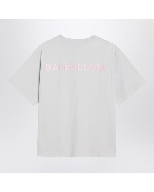 Balenciaga White Back Medium Fit T-Shirt