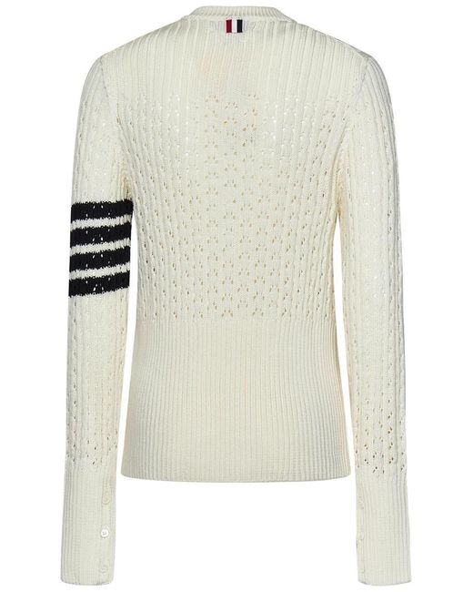 Thom Browne White Sweater