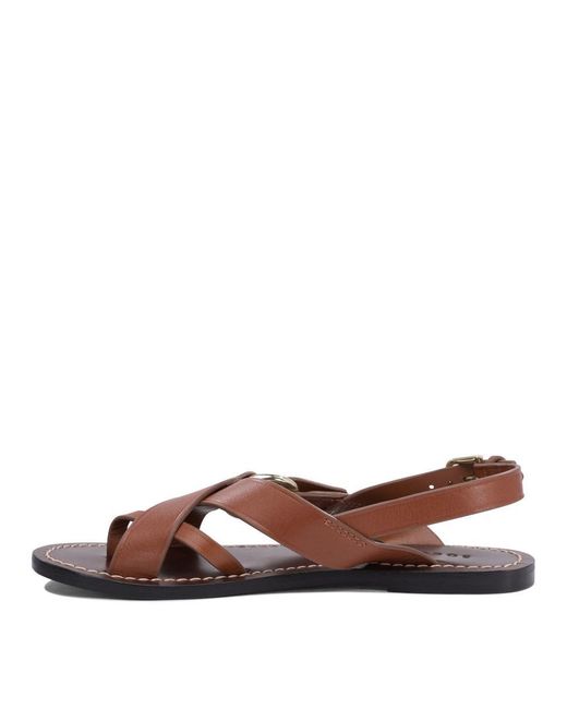 Soeur Brown Sandals