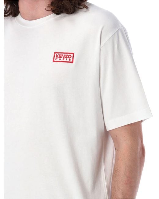 KENZO White Bicolor Kp Classic T-Shirt for men