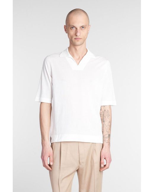 Ballantyne White Polo for men