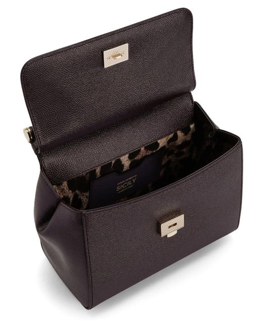 Dolce & Gabbana Brown Hand Bag "Sicily" Medium