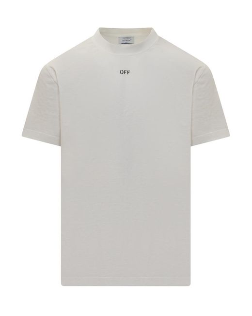 Off-White c/o Virgil Abloh White T-shirt With Logo for men