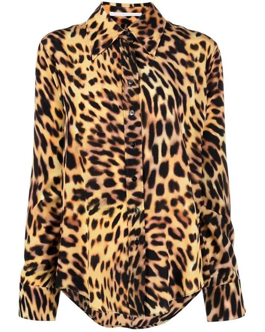 Stella McCartney Multicolor All-over Leopard-print Shirt