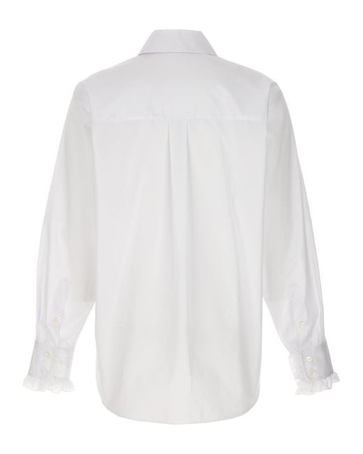 Stella McCartney White Ruffles Shirt