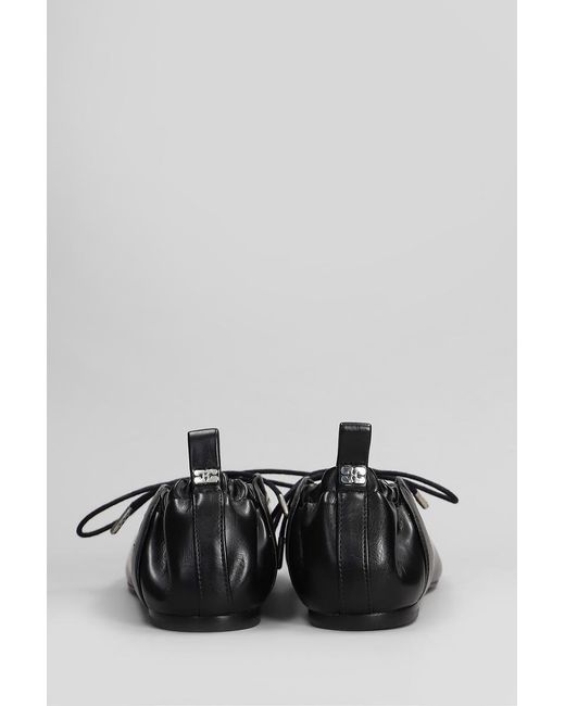 Ganni Black Ballet Flats
