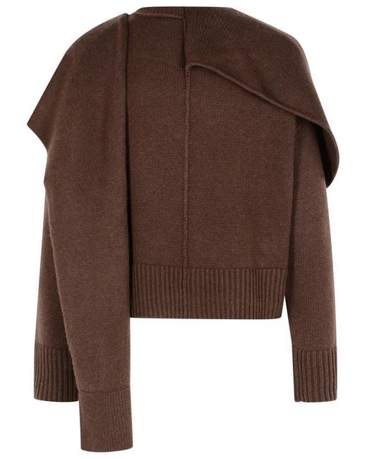 Jonathan Simkhai Brown Elson' Wool And Cashmere Sweater