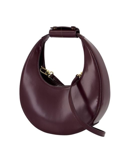 Staud Purple Mini Moon Bag
