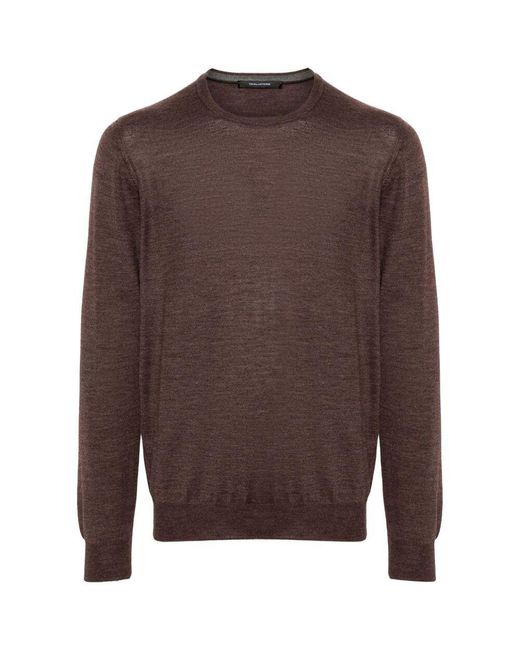 Tagliatore Brown Sweaters for men
