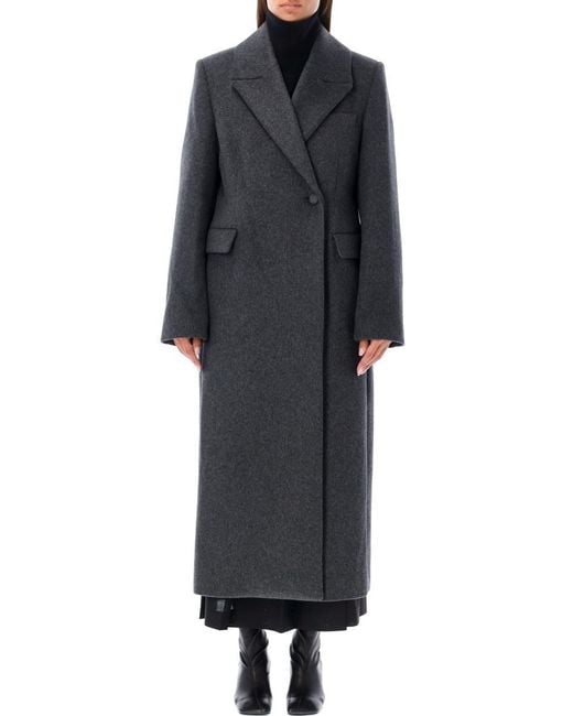 Rohe Black Fitted Textured Coat