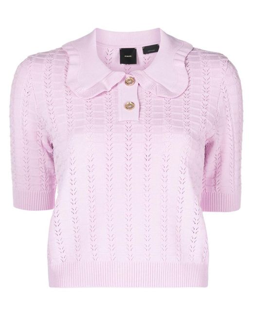 Pinko Pink Top With Buttons