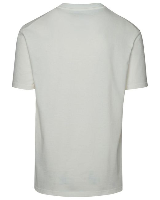Jil Sander Gray White Cotton T-shirt for men