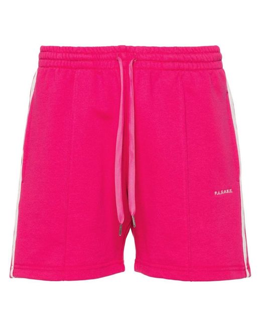 P.A.R.O.S.H. Pink Striped Jersey Shorts