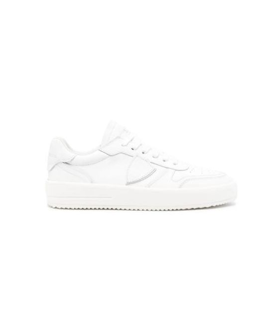 Philippe Model White Flat Shoes