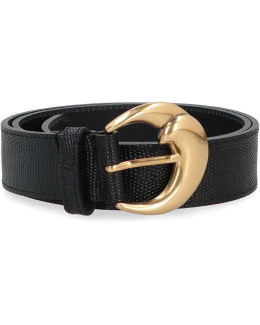 Etro Black Paisley Leather Belt