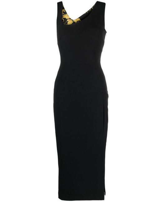 Versace Black Dress With Slit