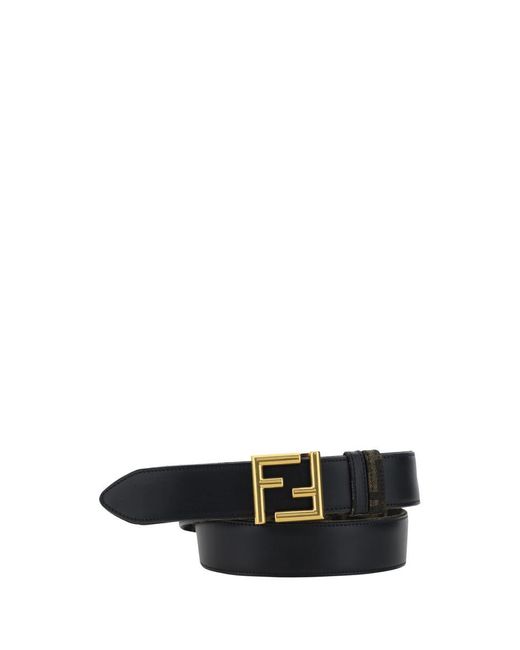 Fendi White Belts E Braces