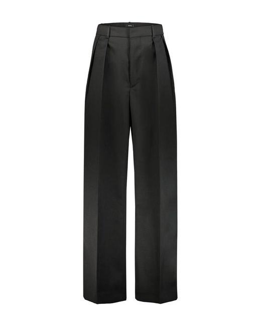 Wardrobe NYC Black Low Rise Tuxedo Trousers Clothing