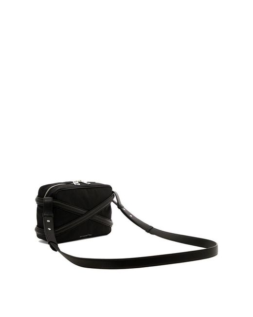 Alexander McQueen Black Harness Camera Bag for men