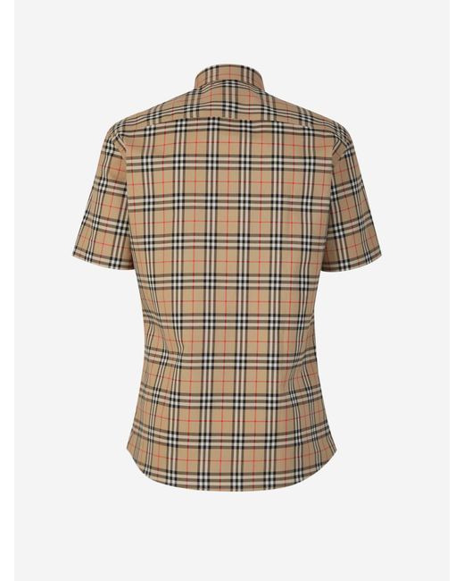 Burberry Brown Checkered Shirt for men