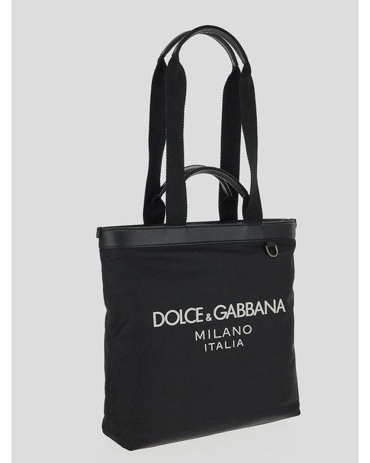 Dolce & Gabbana Black Shopping Bag for men