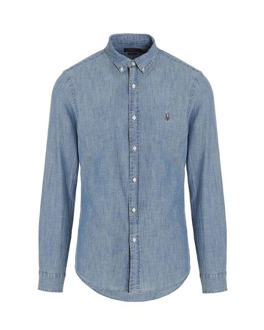 Polo Ralph Lauren 'core Replen' Shirt in Blue for Men | Lyst