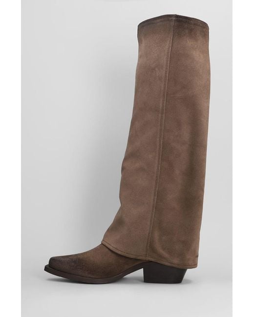 METISSE Brown Texan Boots